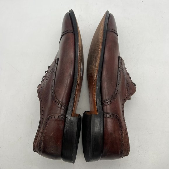 Allen Edmonds Sanford Men`s Size 15 E Leather  Brown Cap Toe Brown Oxford Shoes main image 5